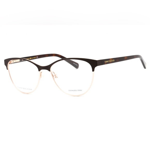 New Tommy Hilfiger Eyeglasses TH 1886 0UFM 00 Matte Brown Gold